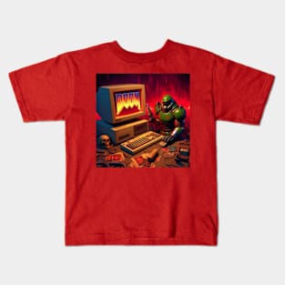 Mini Doom Guy PC Kids T-Shirt